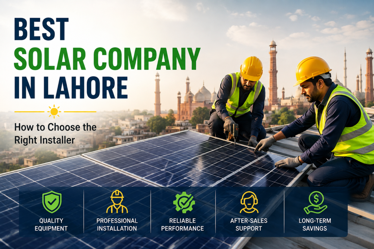 Best Solar Company in Lahore: How to Choose the Right Installer